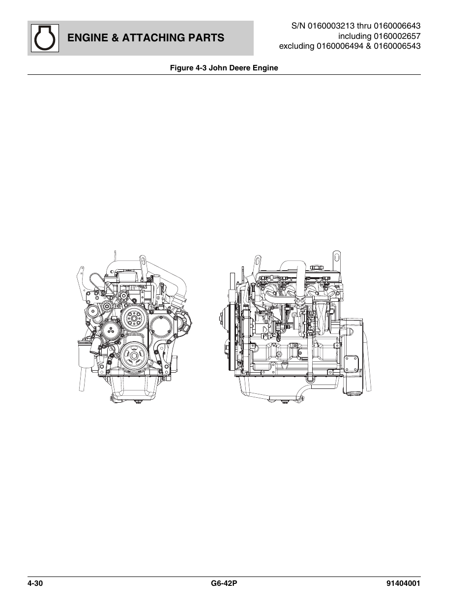 Engine & attaching parts | JLG G6-42P Parts Manual User Manual | Page 146 / 556