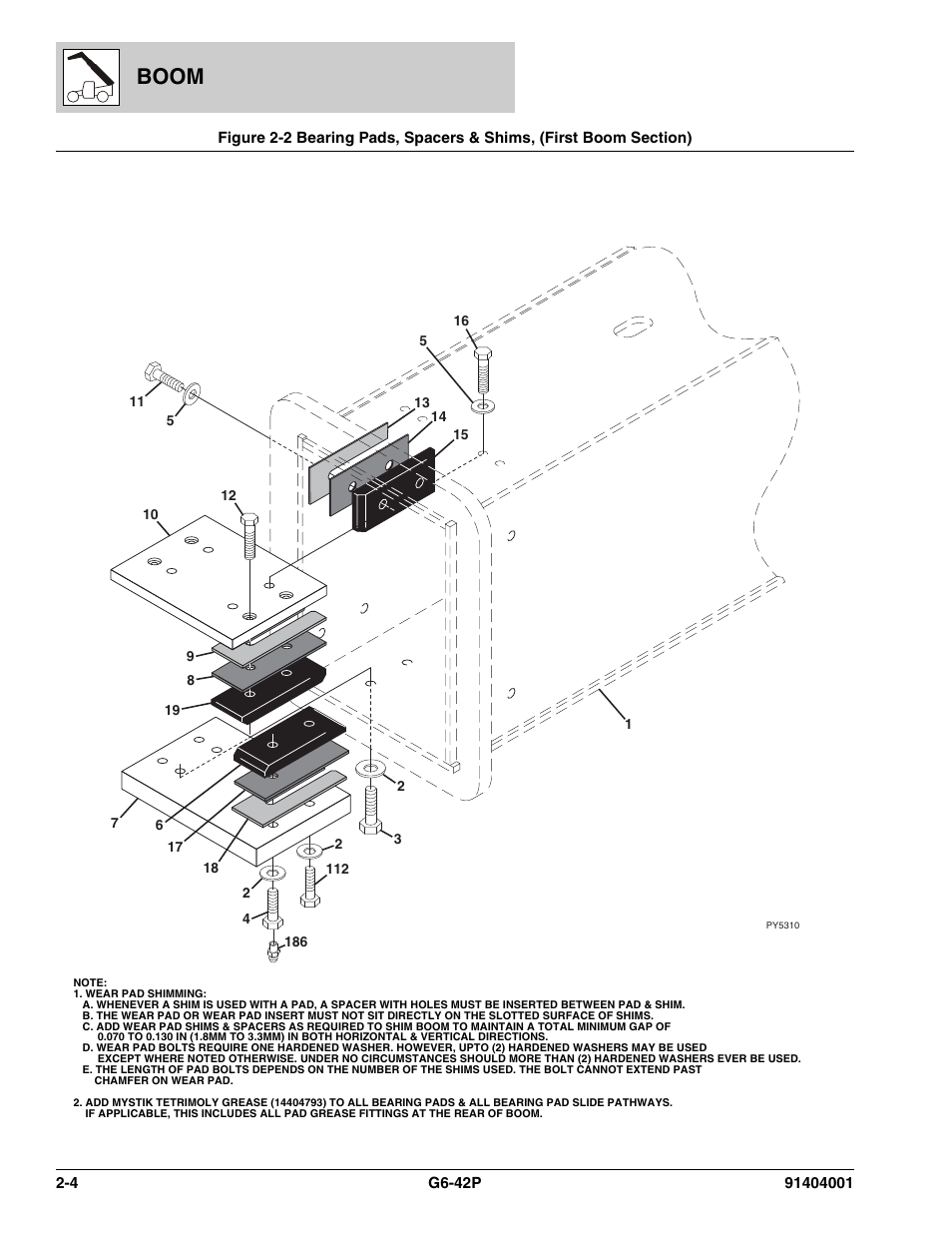 Boom | JLG G6-42P Parts Manual User Manual | Page 30 / 556