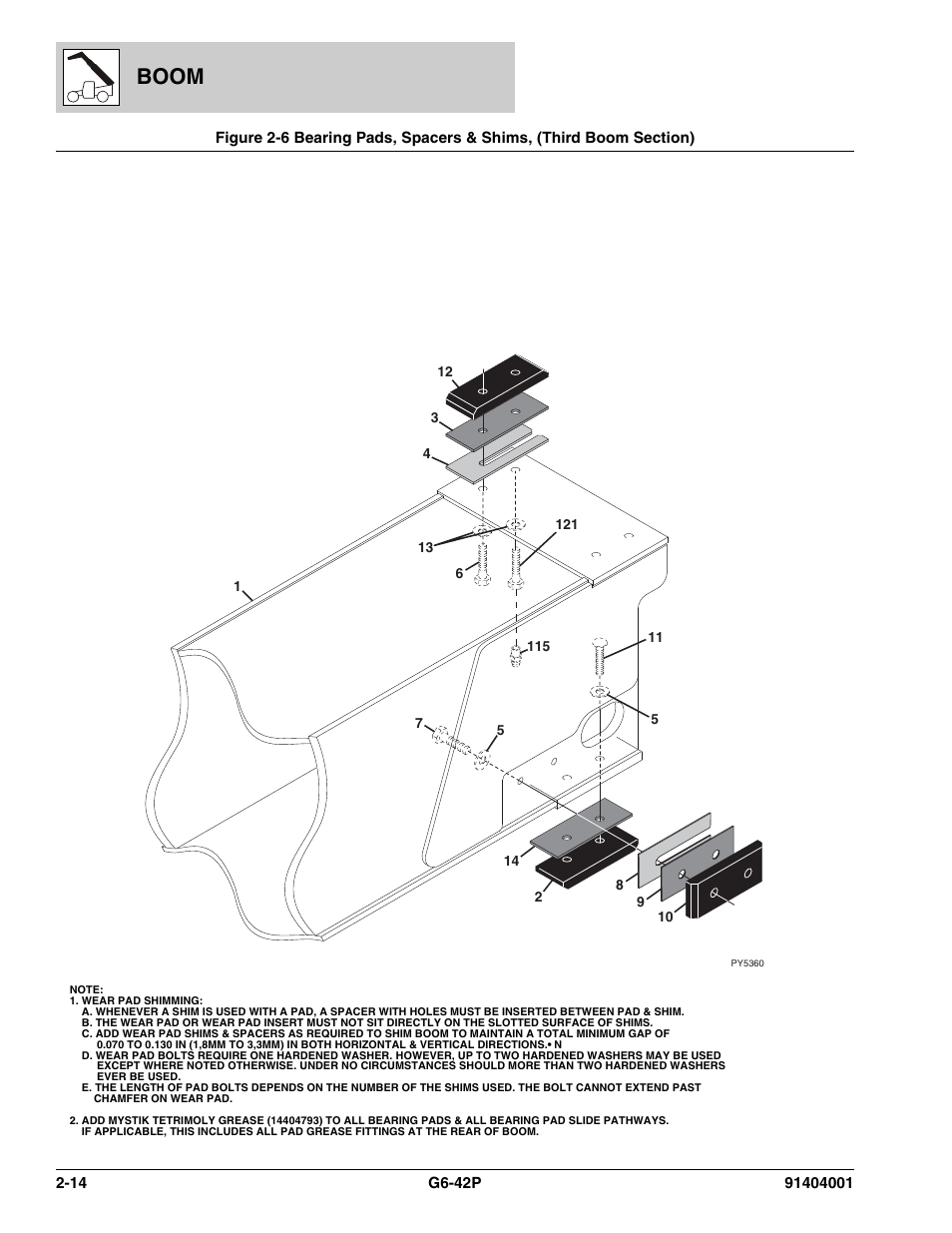 Boom | JLG G6-42P Parts Manual User Manual | Page 40 / 556