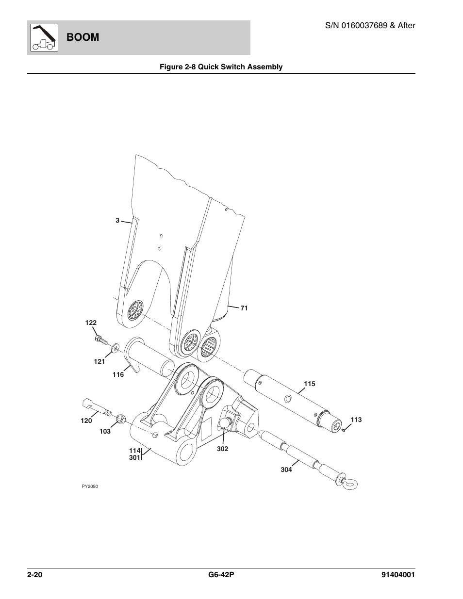 Boom | JLG G6-42P Parts Manual User Manual | Page 46 / 556