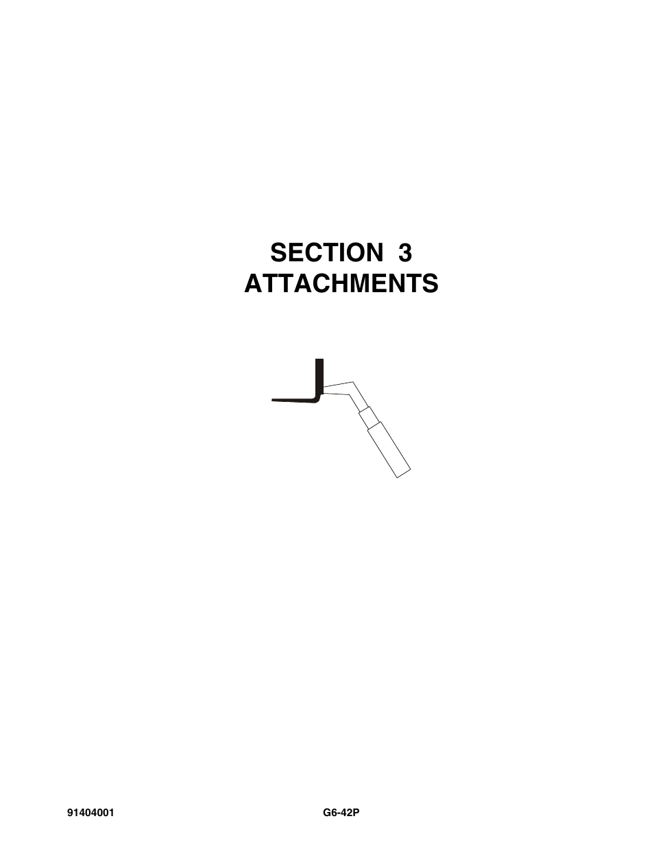 Section 3 attachments, Section 3, Attachments -1 | JLG G6-42P Parts Manual User Manual | Page 49 / 556