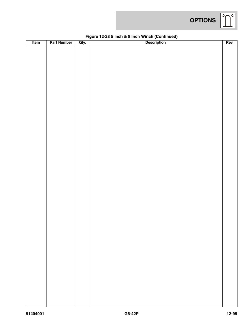 Options | JLG G6-42P Parts Manual User Manual | Page 495 / 556