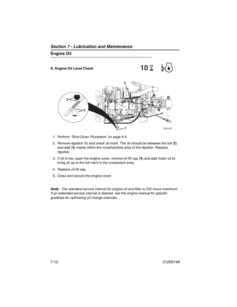 Engine oil, Engine oil -12 | JLG G6-42P Service Manual User Manual | Page 104 / 508