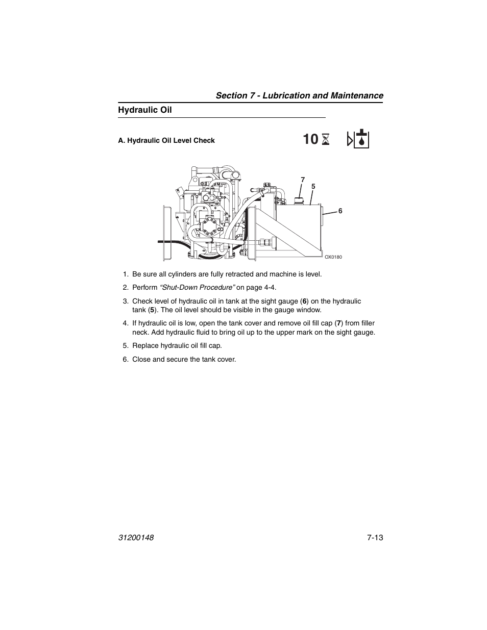 Hydraulic oil, Hydraulic oil -13 | JLG G6-42P Service Manual User Manual | Page 105 / 508
