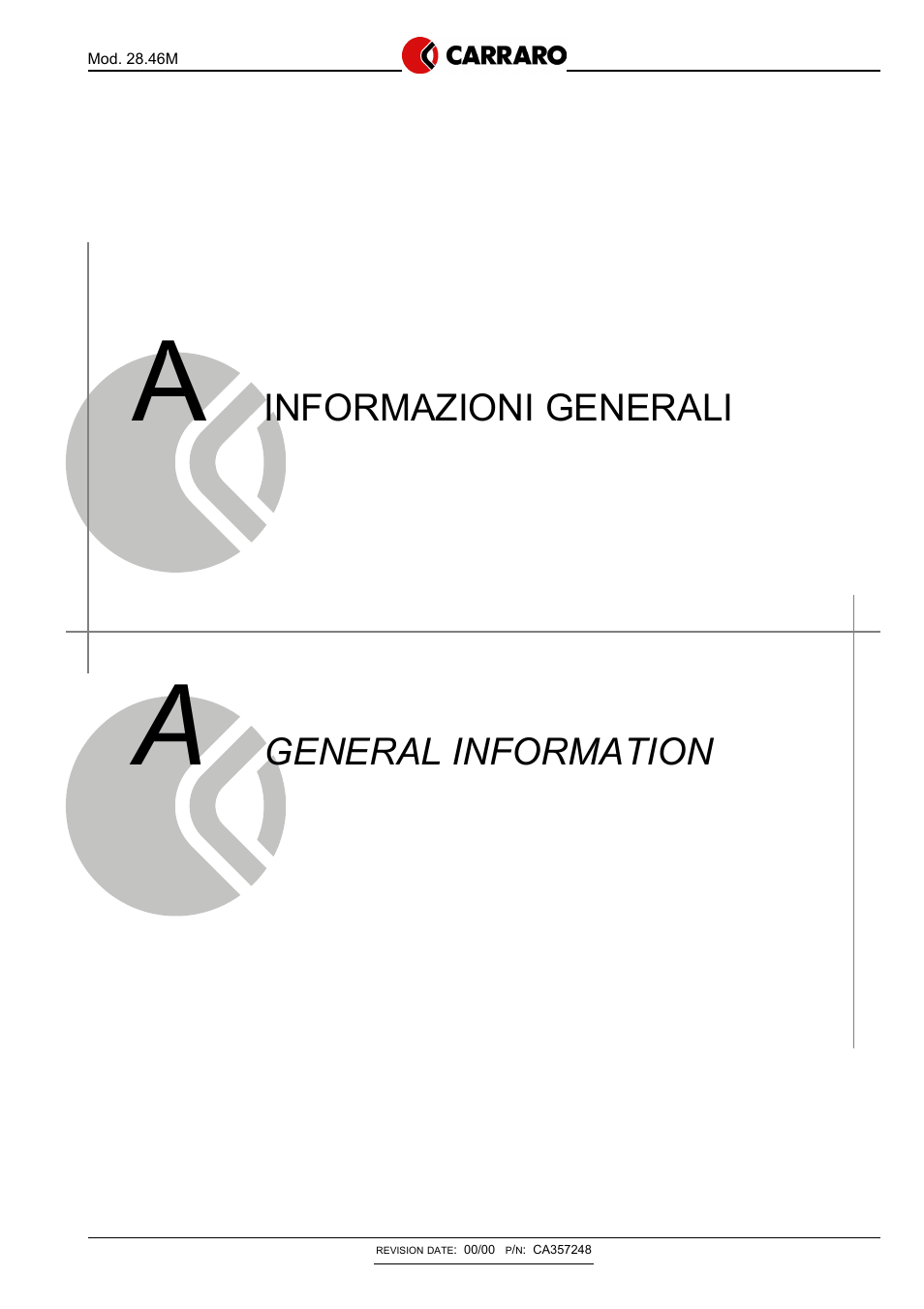 General information, Informazioni generali | JLG G6-42P Service Manual User Manual | Page 356 / 508