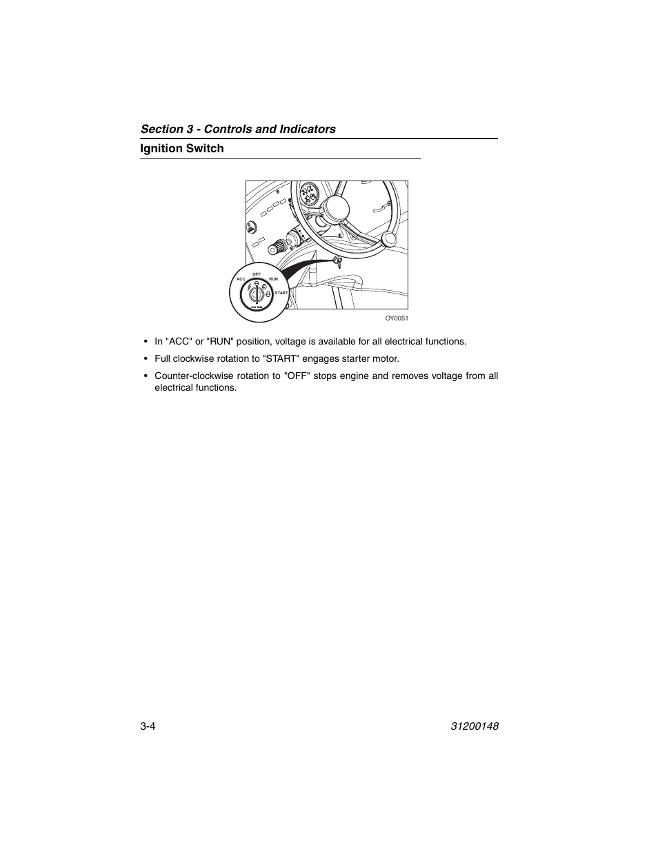 Ignition switch, Ignition switch -4 | JLG G6-42P Service Manual User Manual | Page 40 / 508