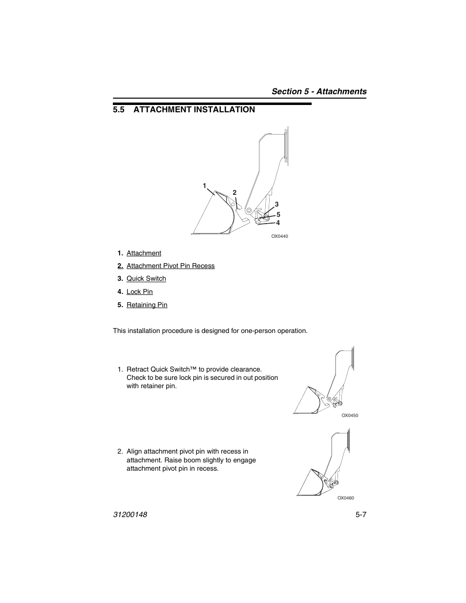 5 attachment installation, 5 attachment installation -7 | JLG G6-42P Service Manual User Manual | Page 69 / 508