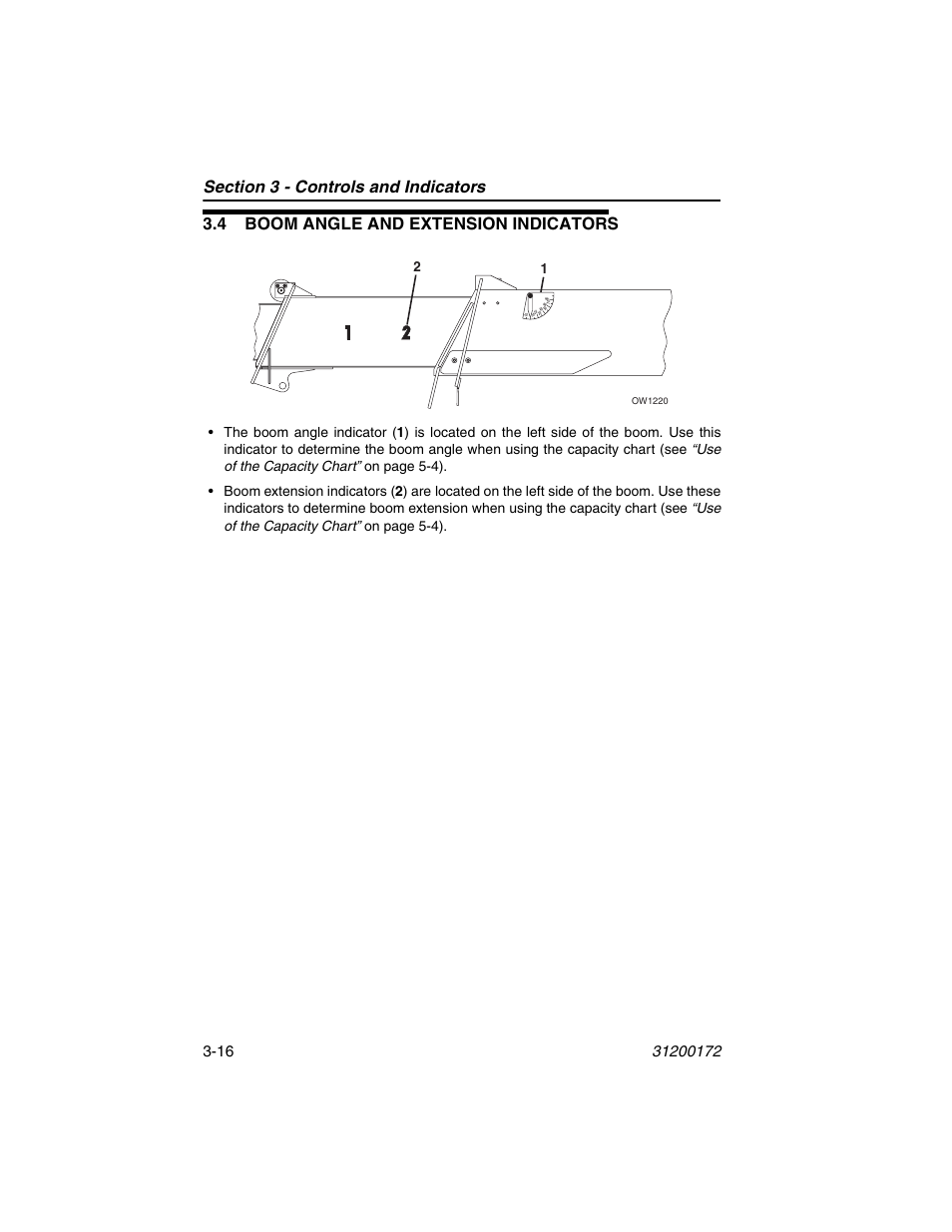 4 boom angle and extension indicators, 4 boom angle and extension indicators -16 | JLG 544D-10 Operator Manual User Manual | Page 50 / 142