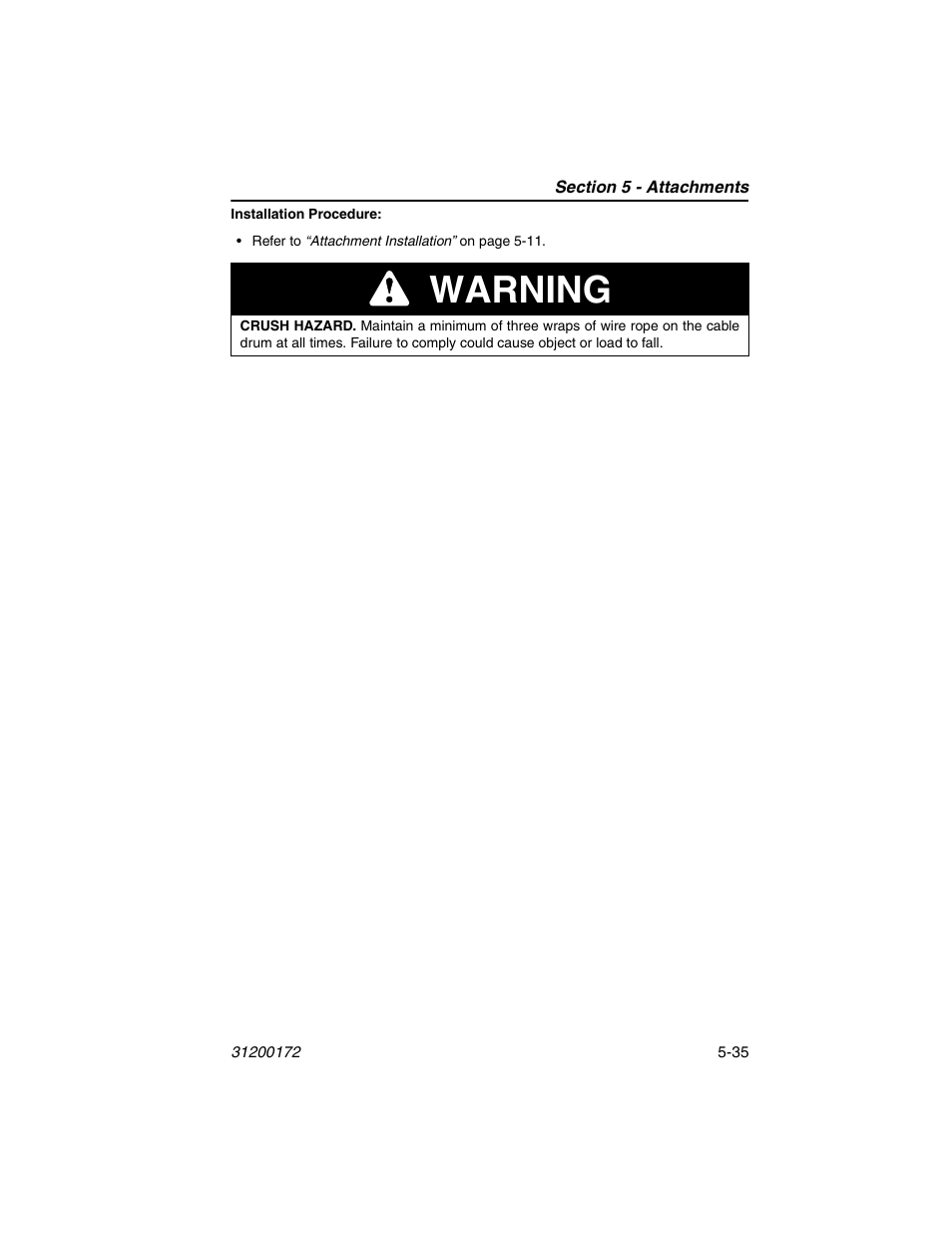 Warning | JLG 544D-10 Operator Manual User Manual | Page 97 / 142