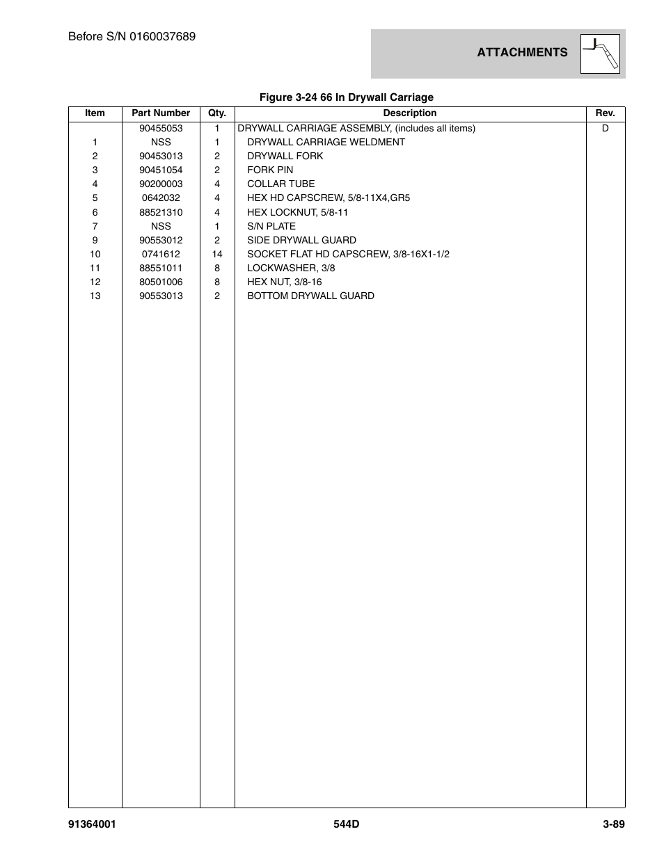 JLG 544D-10 Parts Manual User Manual | Page 147 / 730