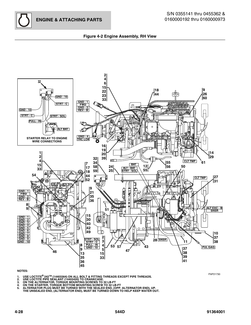 Engine & attaching parts | JLG 544D-10 Parts Manual User Manual | Page 176 / 730
