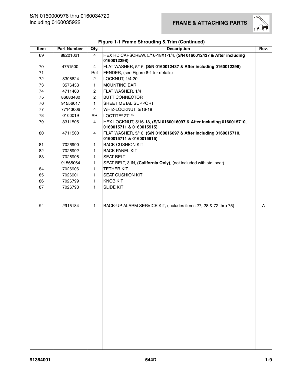 JLG 544D-10 Parts Manual User Manual | Page 19 / 730