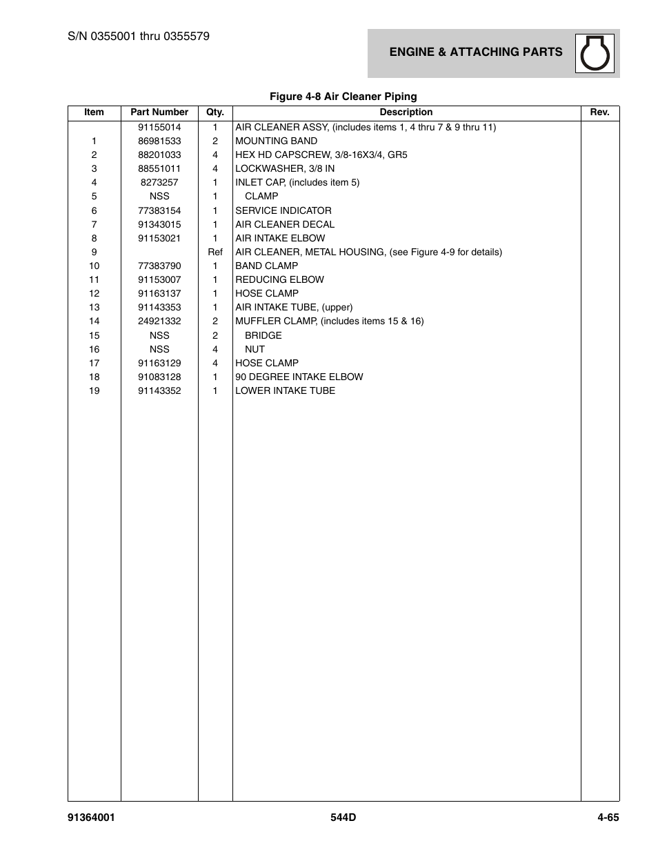 JLG 544D-10 Parts Manual User Manual | Page 213 / 730
