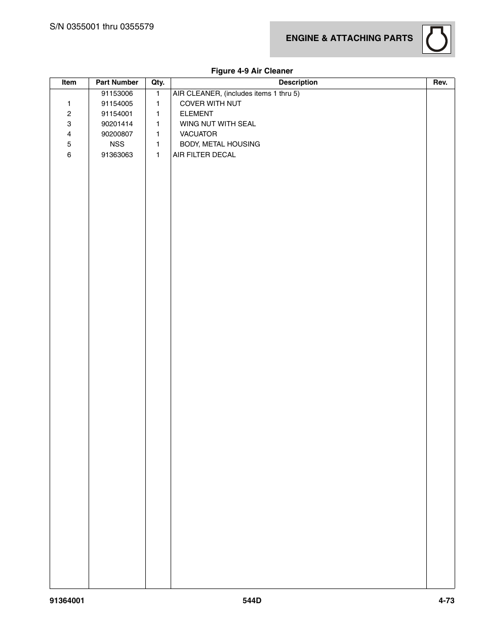 JLG 544D-10 Parts Manual User Manual | Page 221 / 730