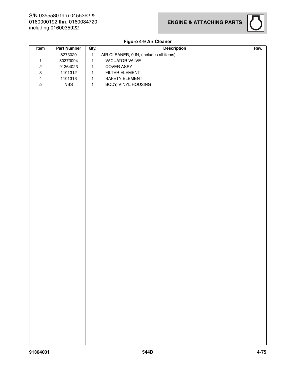 JLG 544D-10 Parts Manual User Manual | Page 223 / 730