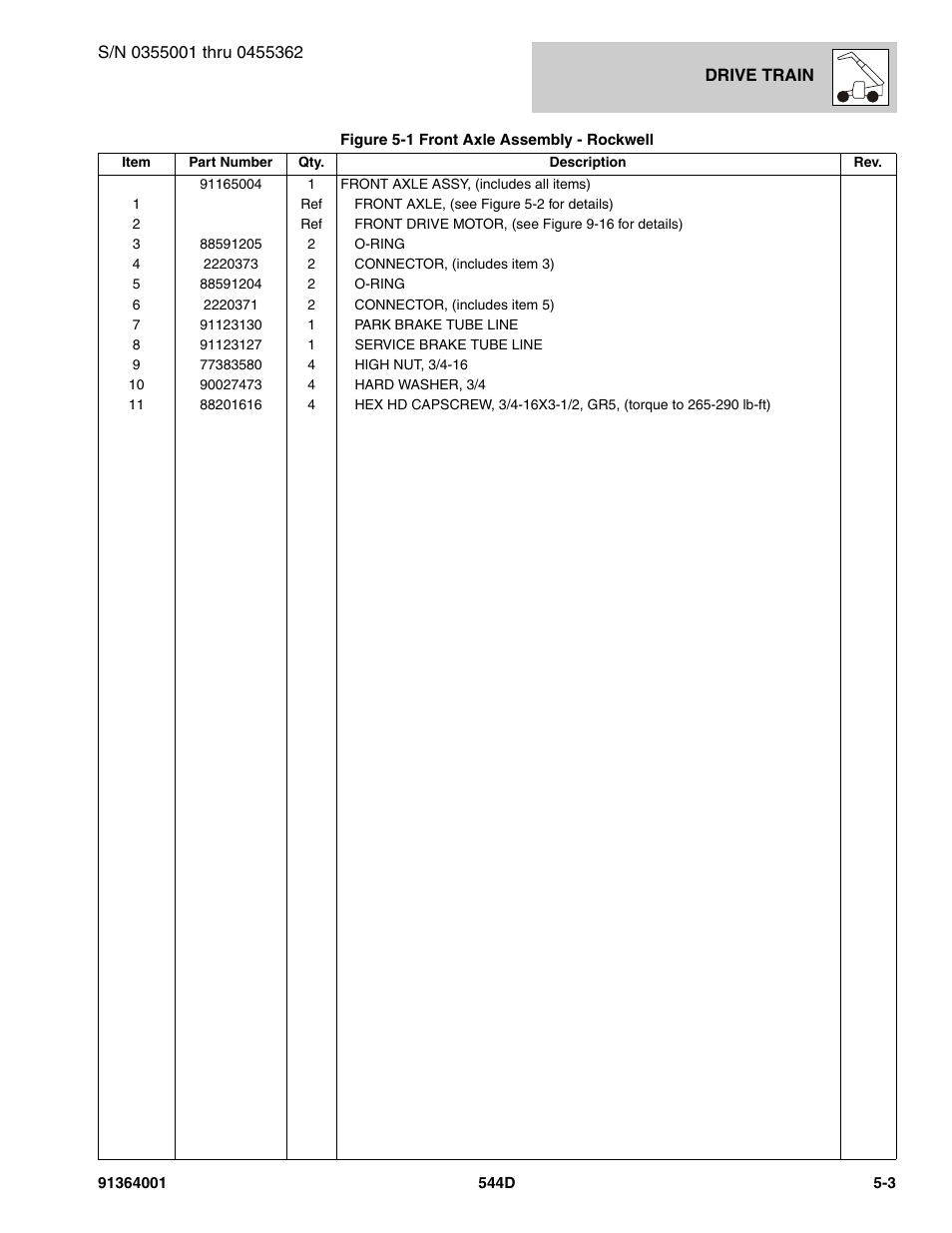 JLG 544D-10 Parts Manual User Manual | Page 235 / 730