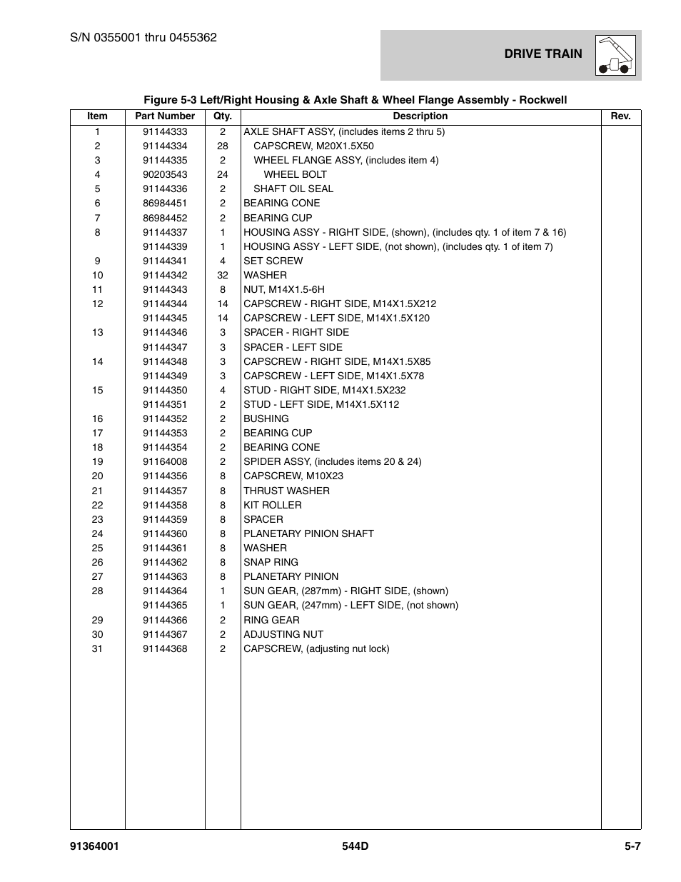 JLG 544D-10 Parts Manual User Manual | Page 239 / 730