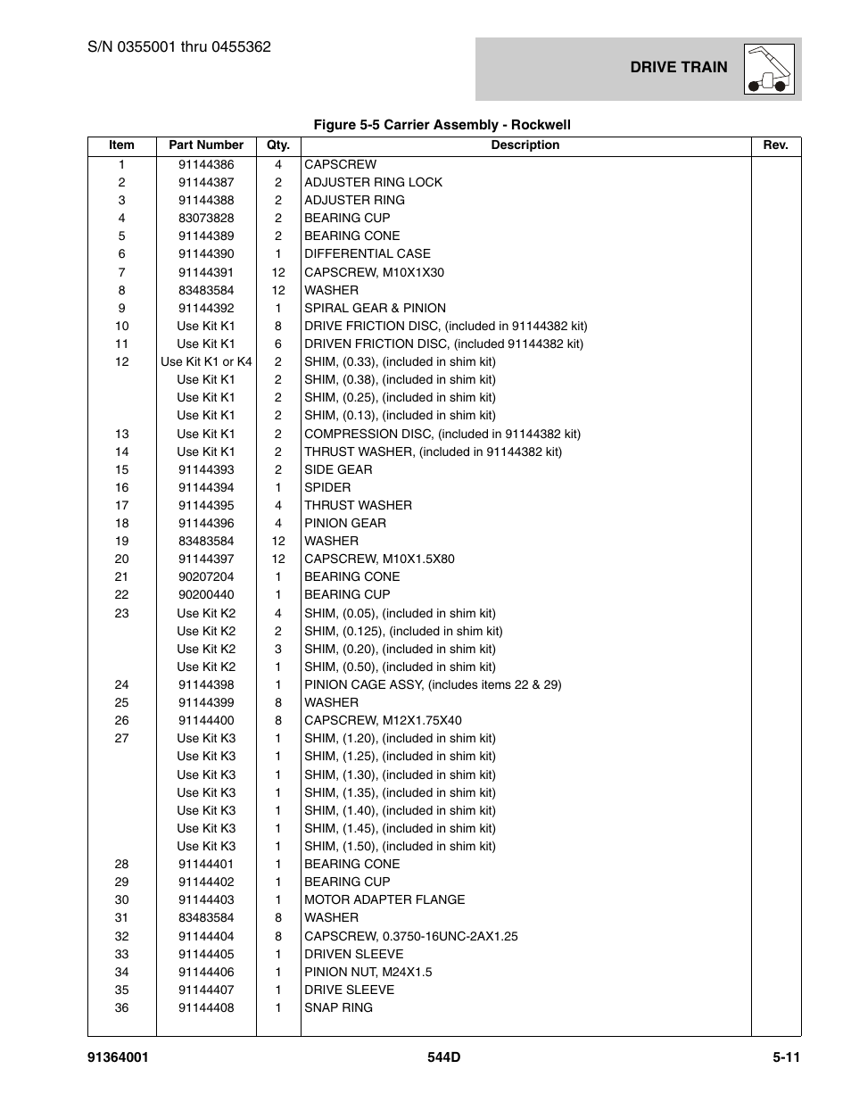 JLG 544D-10 Parts Manual User Manual | Page 243 / 730
