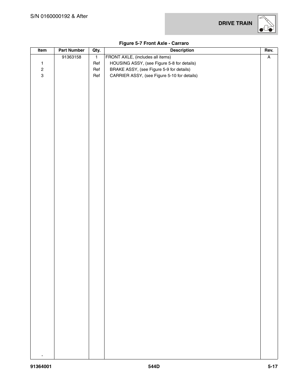 JLG 544D-10 Parts Manual User Manual | Page 249 / 730