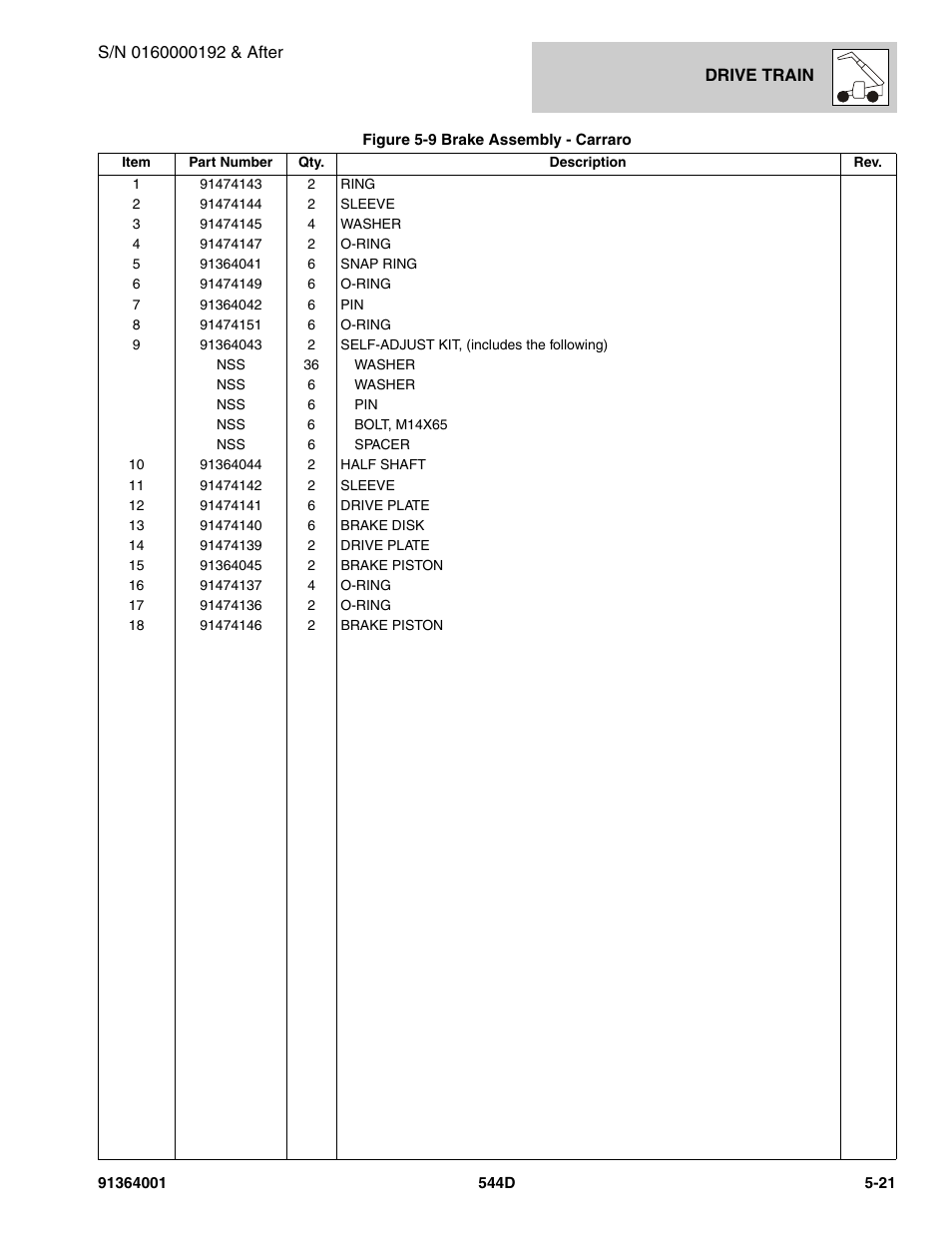 JLG 544D-10 Parts Manual User Manual | Page 253 / 730