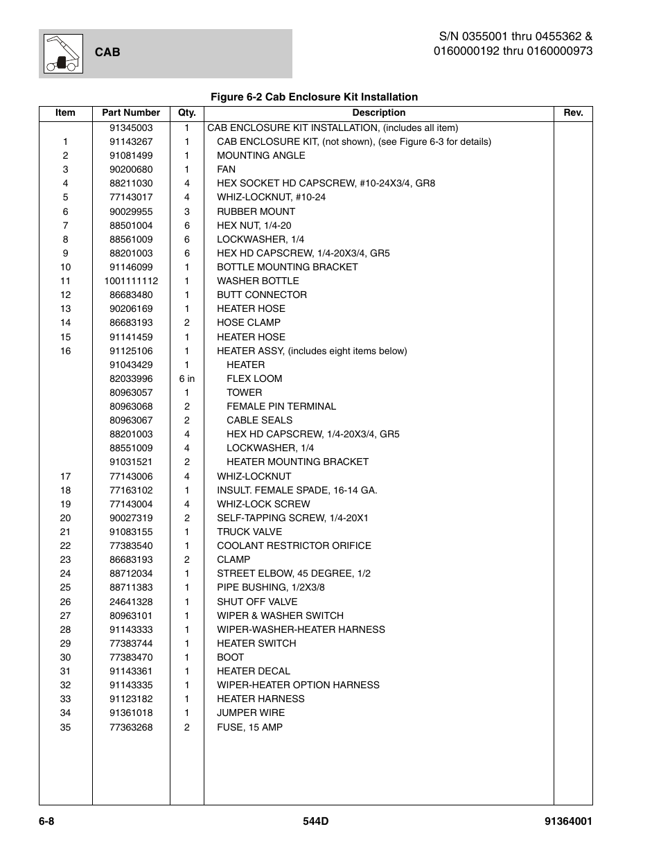 JLG 544D-10 Parts Manual User Manual | Page 274 / 730