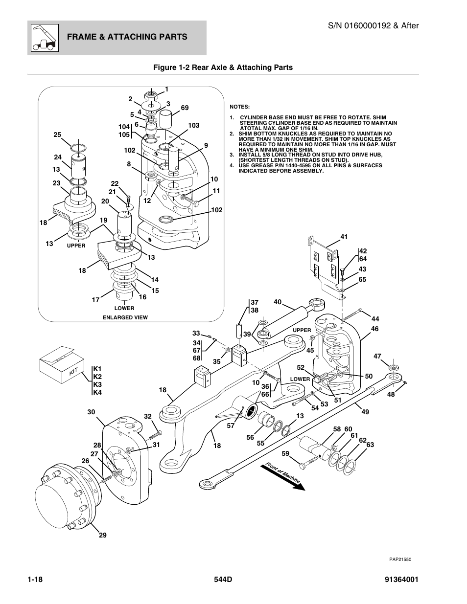 Frame & attaching parts | JLG 544D-10 Parts Manual User Manual | Page 28 / 730