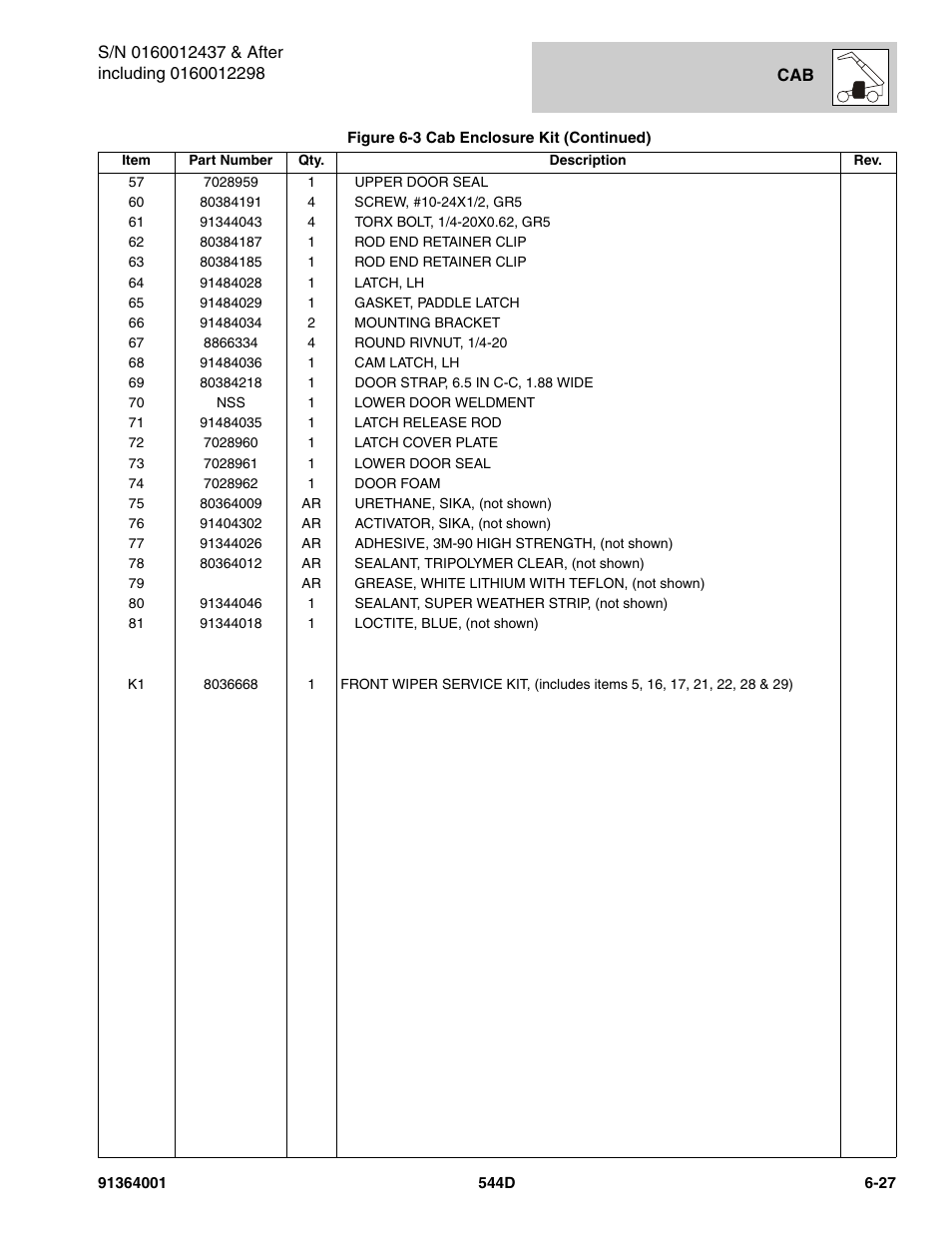 JLG 544D-10 Parts Manual User Manual | Page 293 / 730