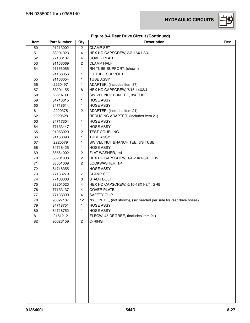 JLG 544D-10 Parts Manual User Manual | Page 377 / 730