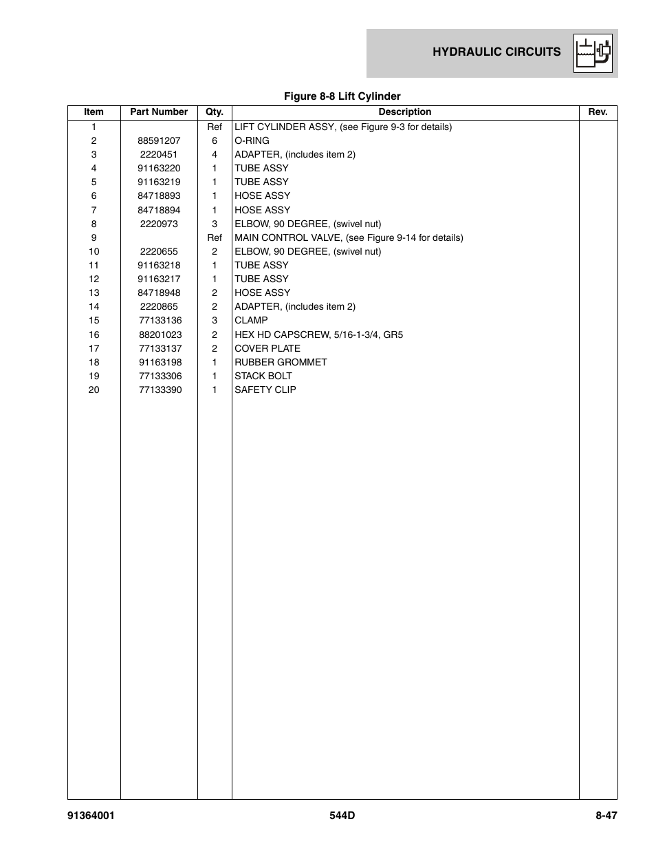 JLG 544D-10 Parts Manual User Manual | Page 397 / 730