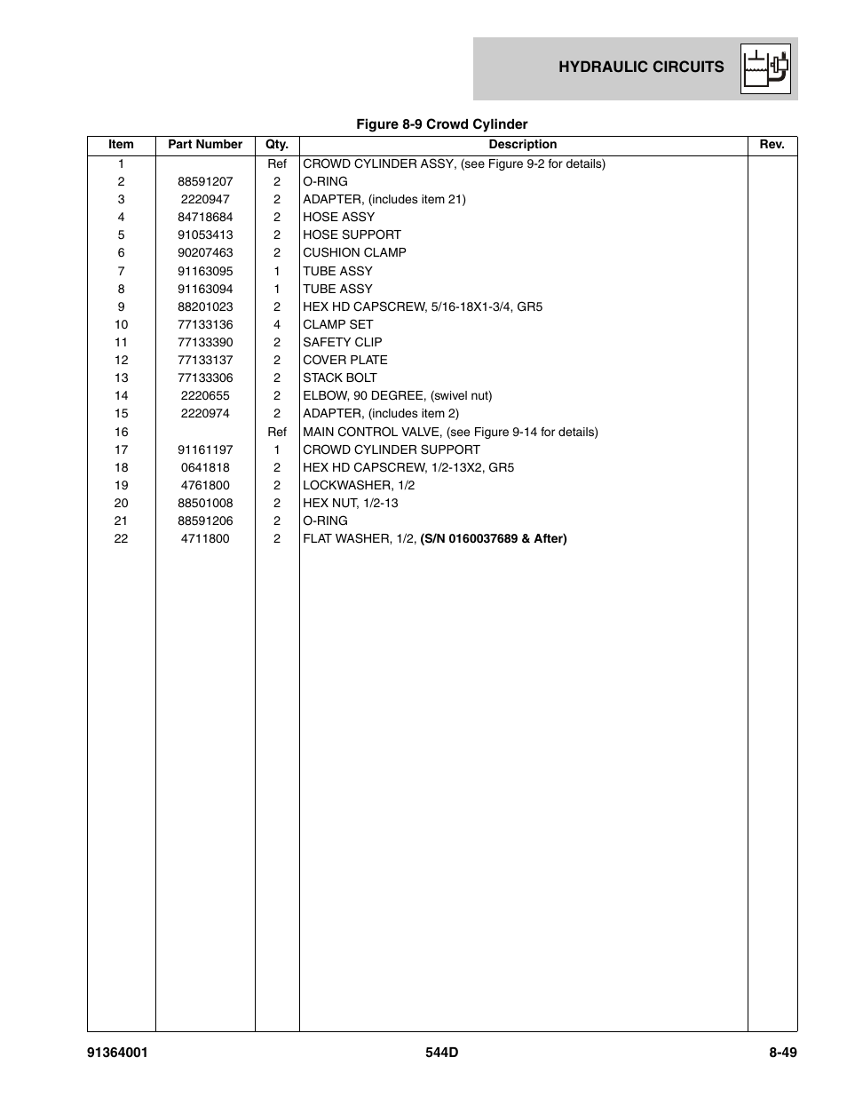 JLG 544D-10 Parts Manual User Manual | Page 399 / 730