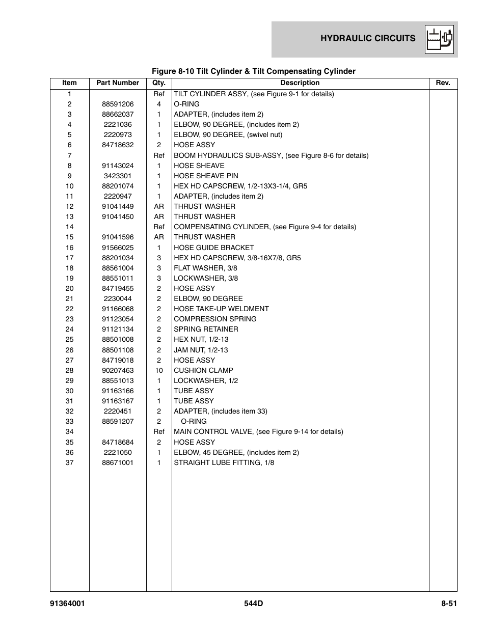 JLG 544D-10 Parts Manual User Manual | Page 401 / 730