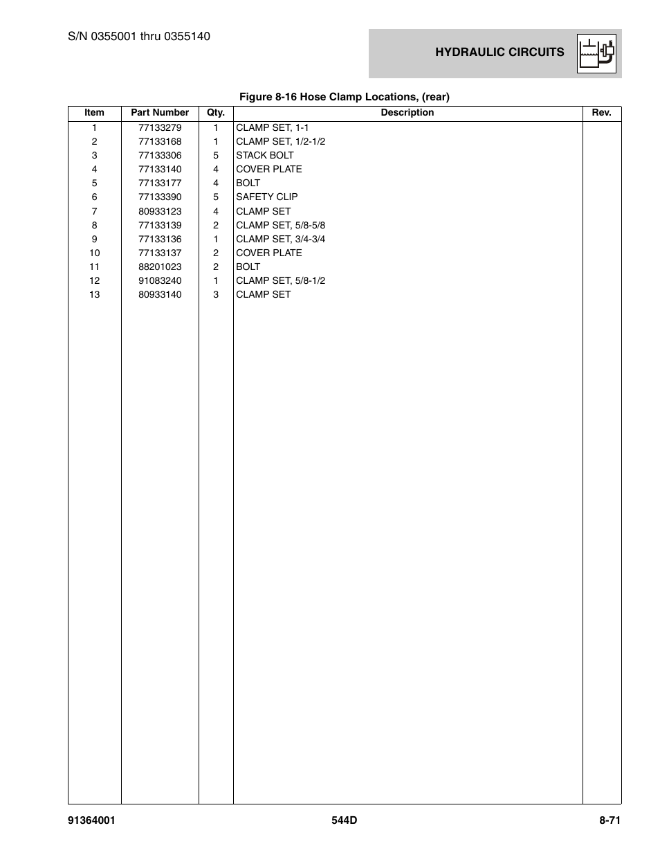 JLG 544D-10 Parts Manual User Manual | Page 421 / 730