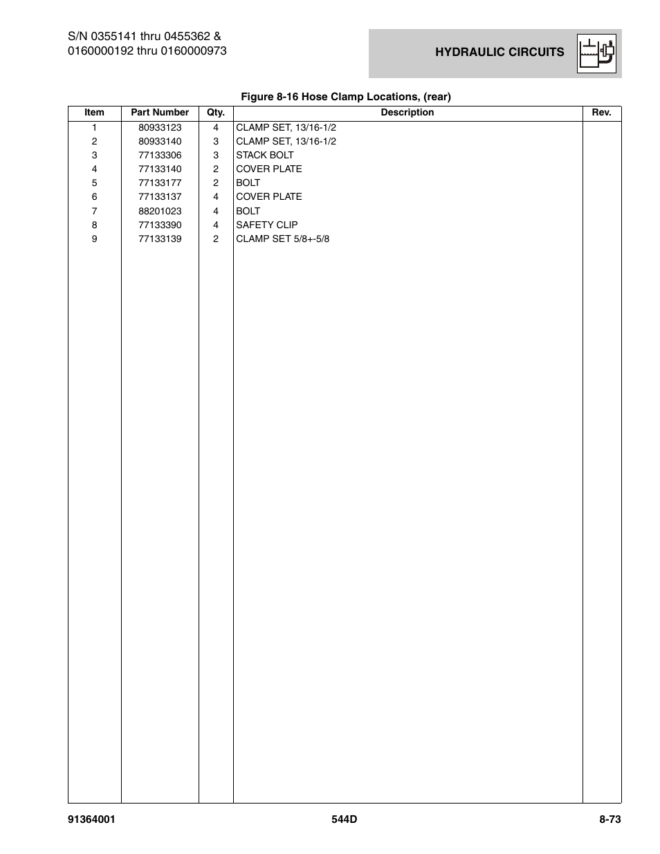 JLG 544D-10 Parts Manual User Manual | Page 423 / 730
