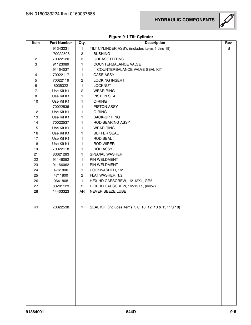 JLG 544D-10 Parts Manual User Manual | Page 431 / 730