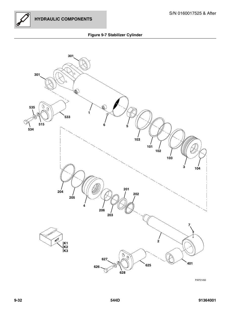 Hydraulic components | JLG 544D-10 Parts Manual User Manual | Page 458 / 730
