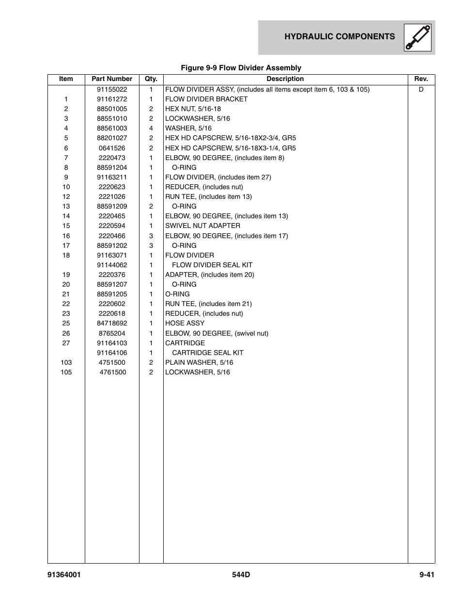 JLG 544D-10 Parts Manual User Manual | Page 467 / 730