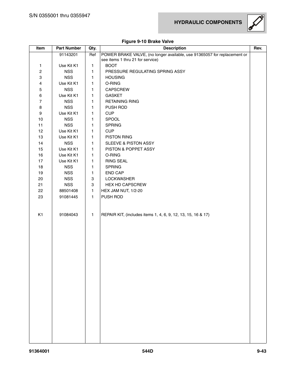 JLG 544D-10 Parts Manual User Manual | Page 469 / 730