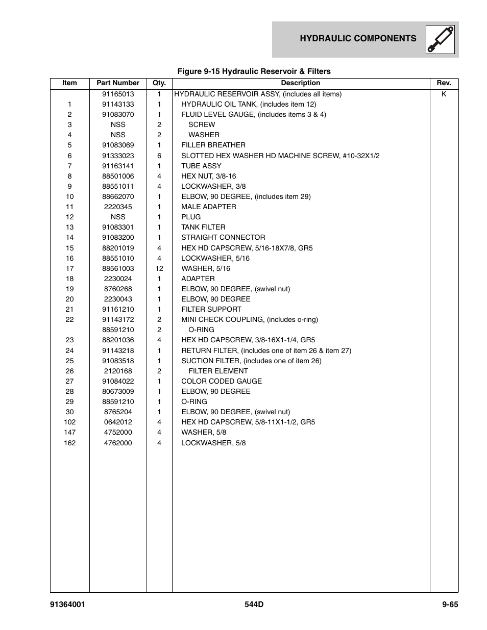 JLG 544D-10 Parts Manual User Manual | Page 491 / 730
