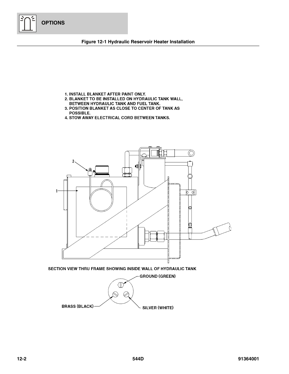 Hydraulic reservoir heater installation -2 | JLG 544D-10 Parts Manual User Manual | Page 576 / 730