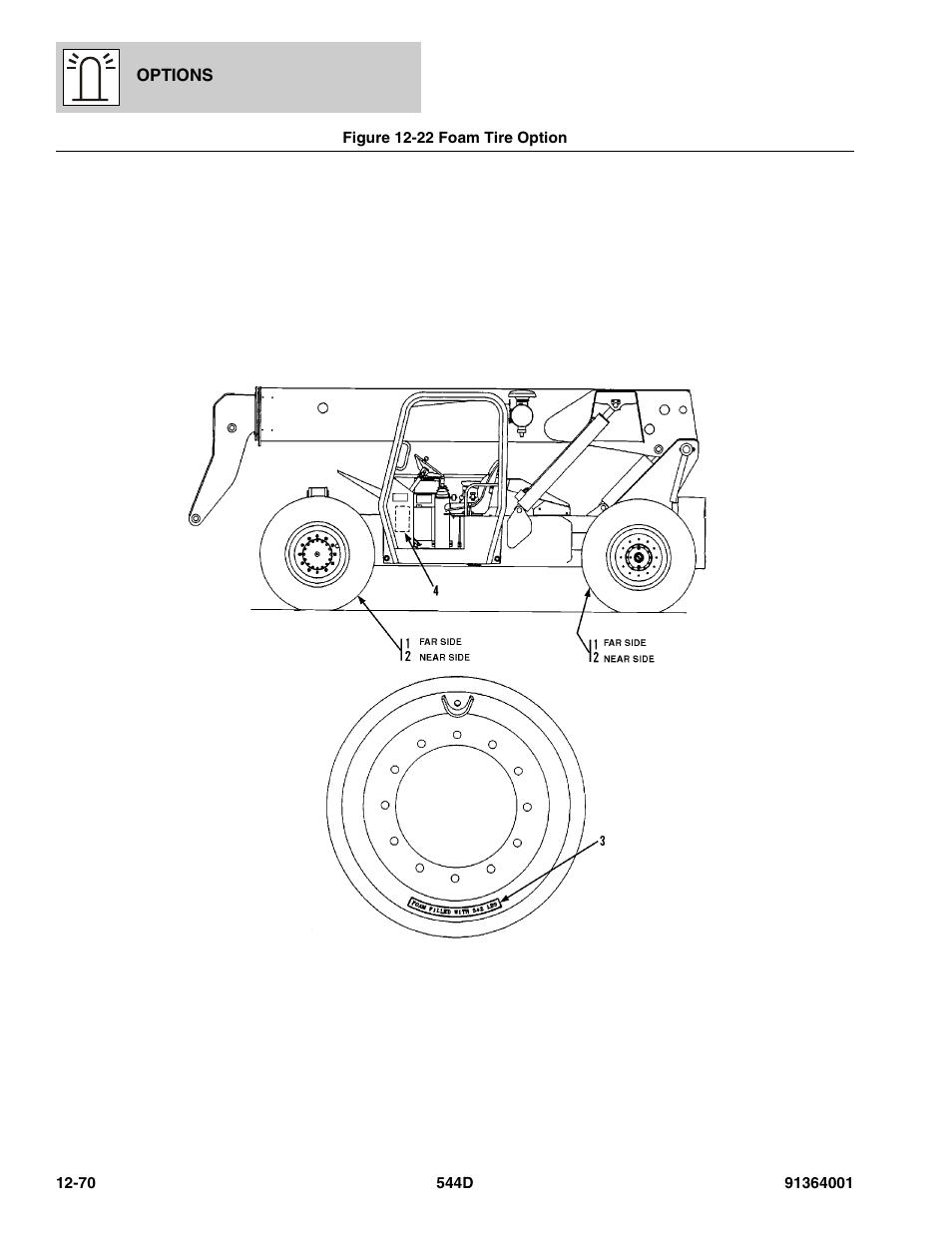 Figure 12-22 foam tire option, Foam tire option -70 | JLG 544D-10 Parts Manual User Manual | Page 644 / 730