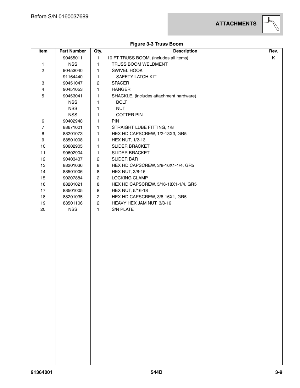 JLG 544D-10 Parts Manual User Manual | Page 67 / 730