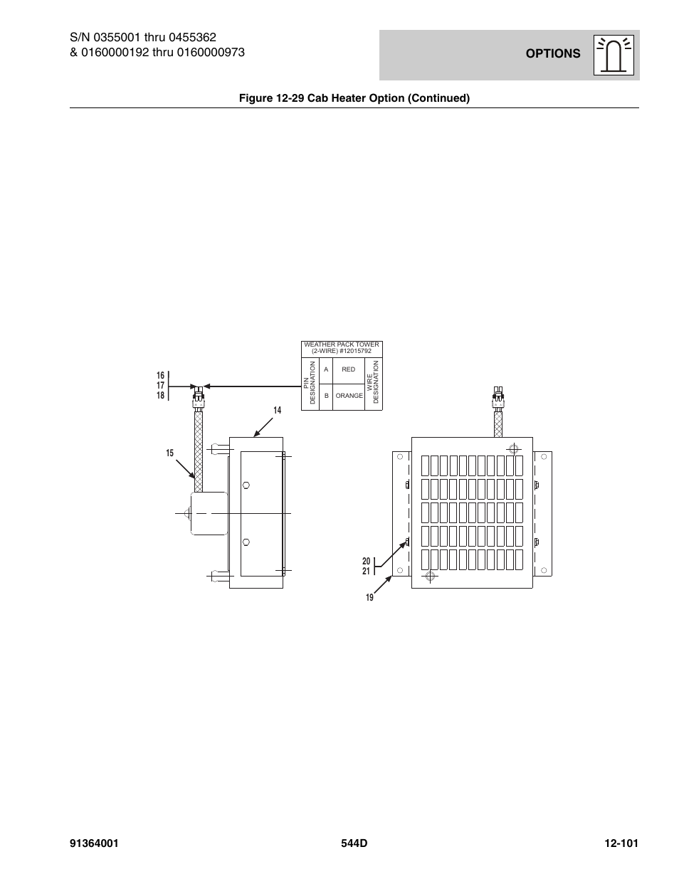 Options, Figure 12-29 cab heater option (continued) | JLG 544D-10 Parts Manual User Manual | Page 675 / 730
