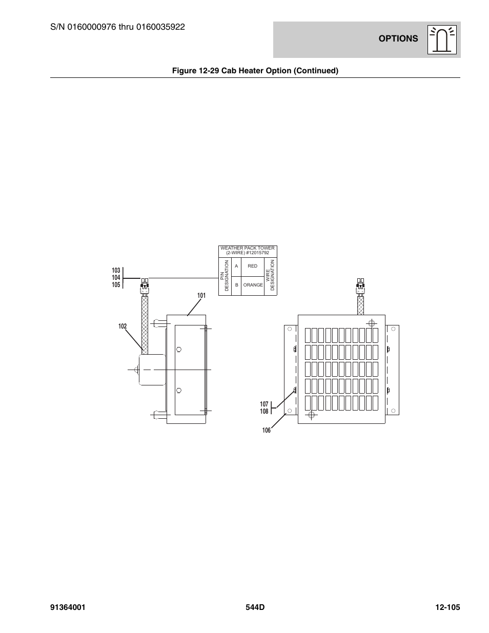 Options, Figure 12-29 cab heater option (continued) | JLG 544D-10 Parts Manual User Manual | Page 679 / 730