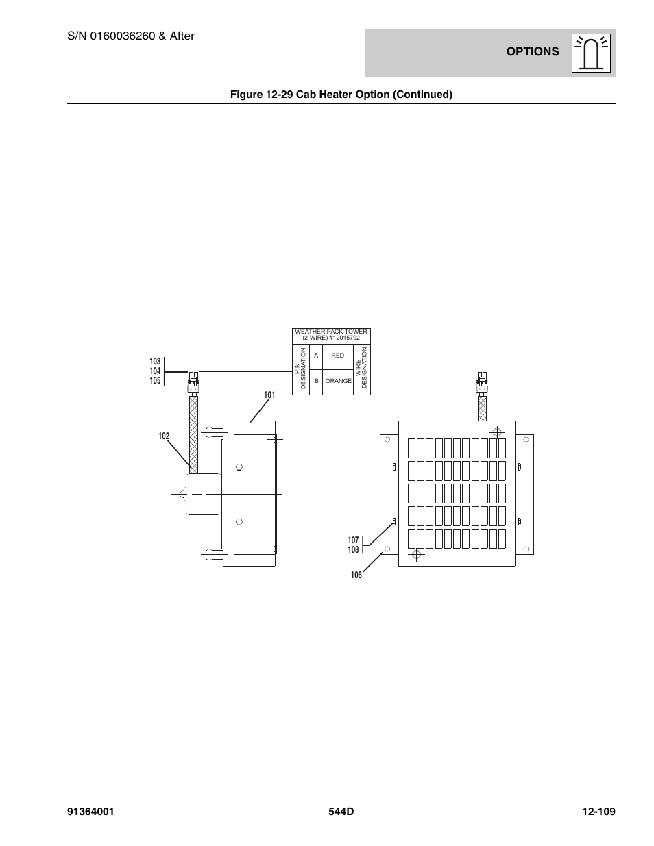 Options, Figure 12-29 cab heater option (continued) | JLG 544D-10 Parts Manual User Manual | Page 683 / 730