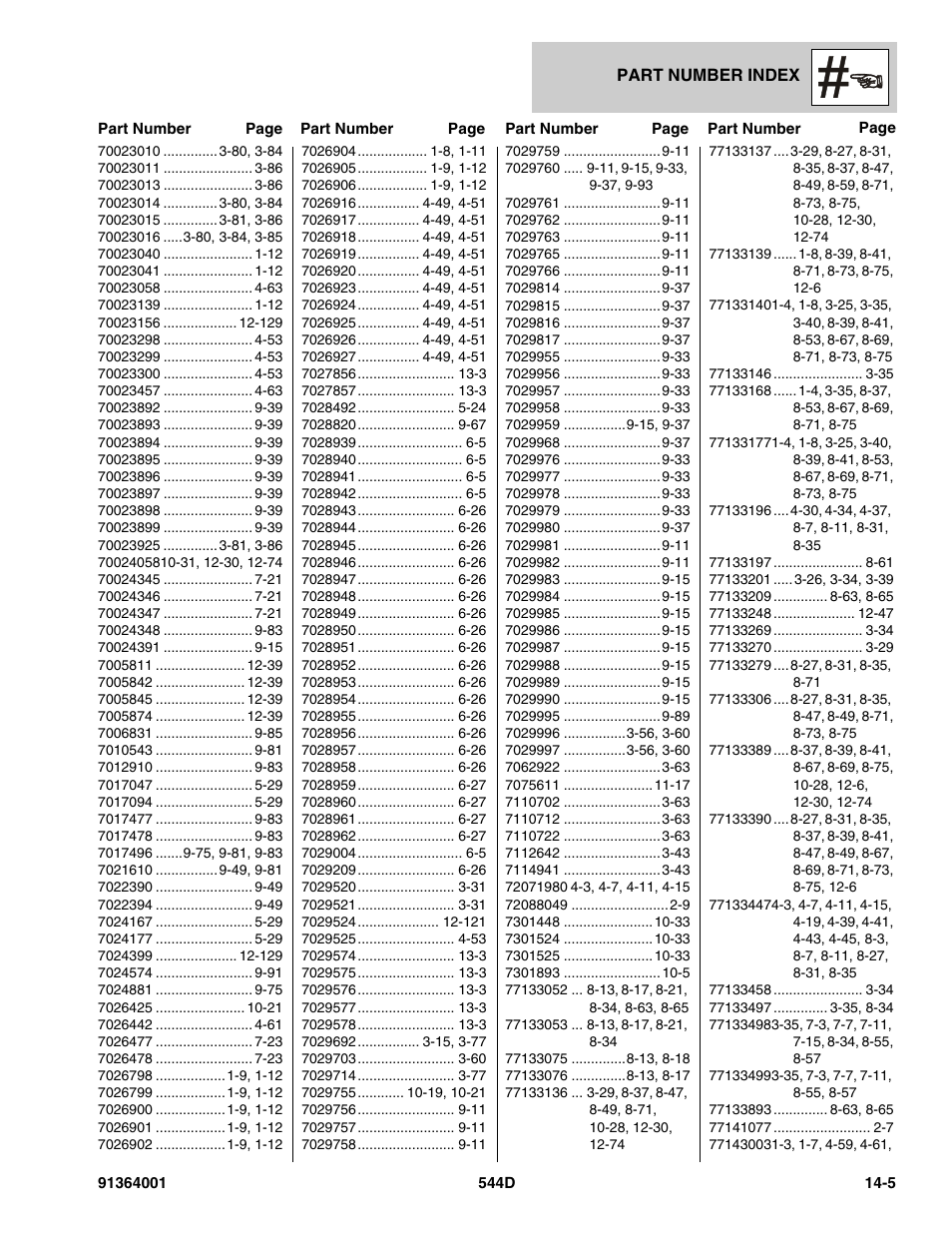 JLG 544D-10 Parts Manual User Manual | Page 713 / 730