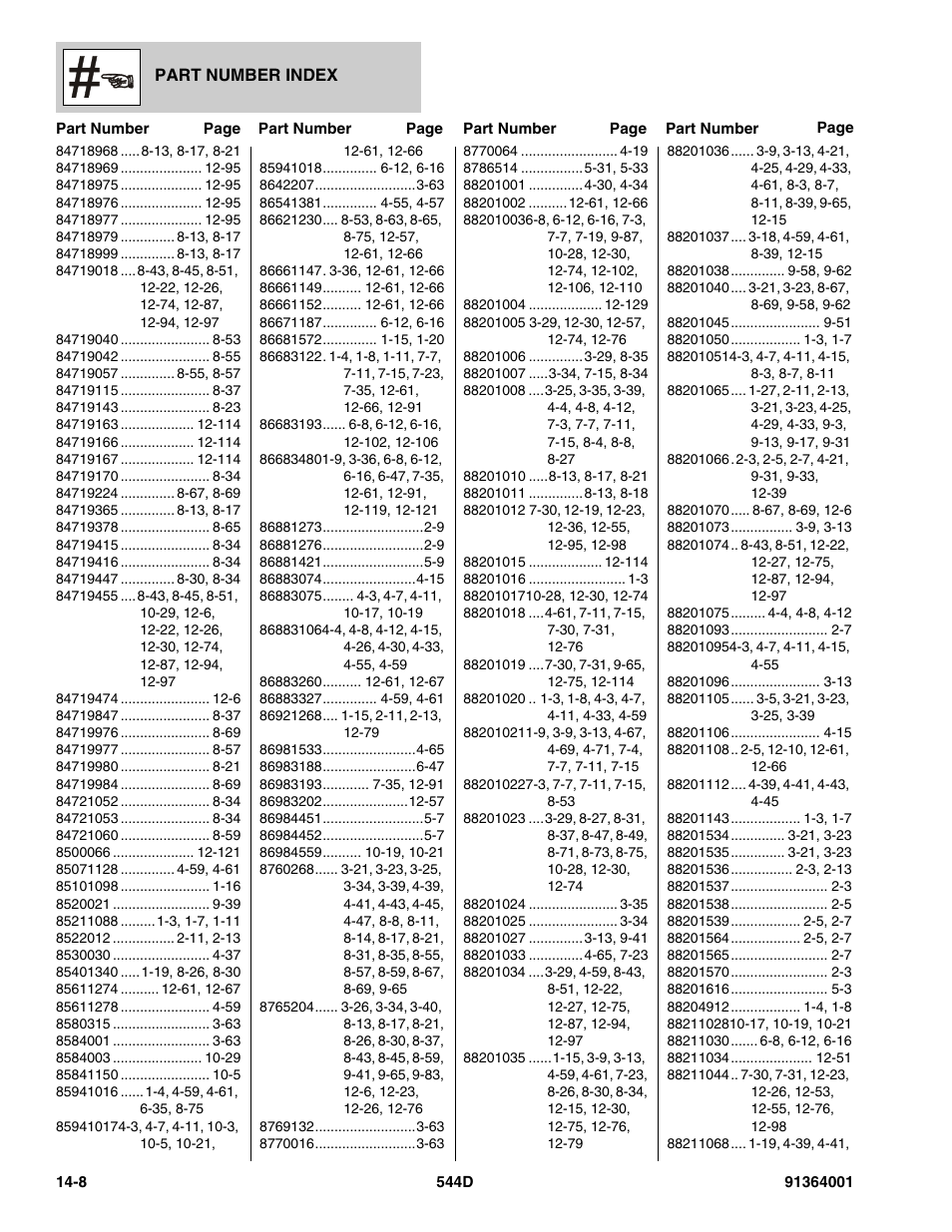 JLG 544D-10 Parts Manual User Manual | Page 716 / 730