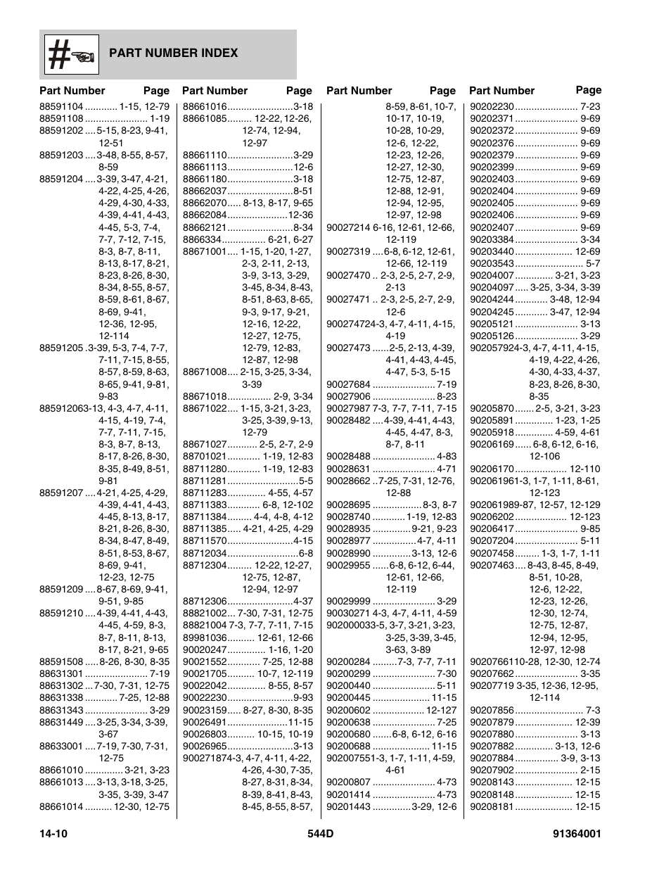 JLG 544D-10 Parts Manual User Manual | Page 718 / 730