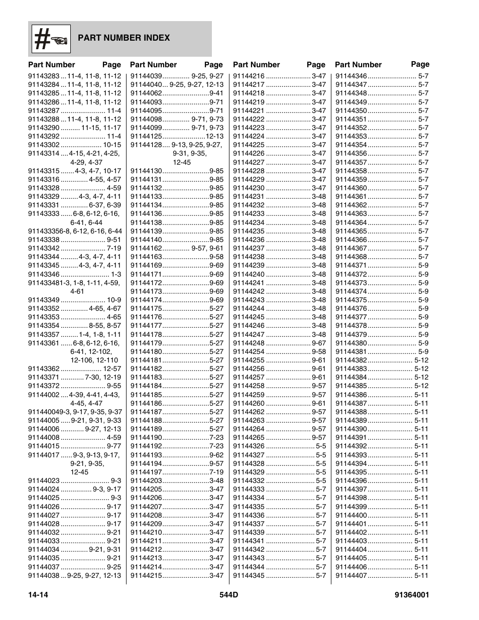 JLG 544D-10 Parts Manual User Manual | Page 722 / 730