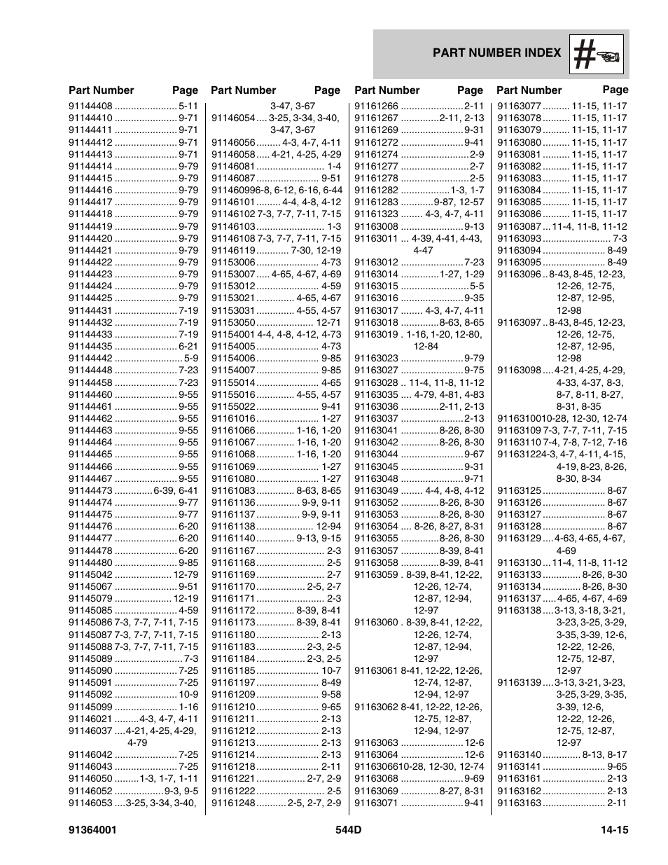 JLG 544D-10 Parts Manual User Manual | Page 723 / 730