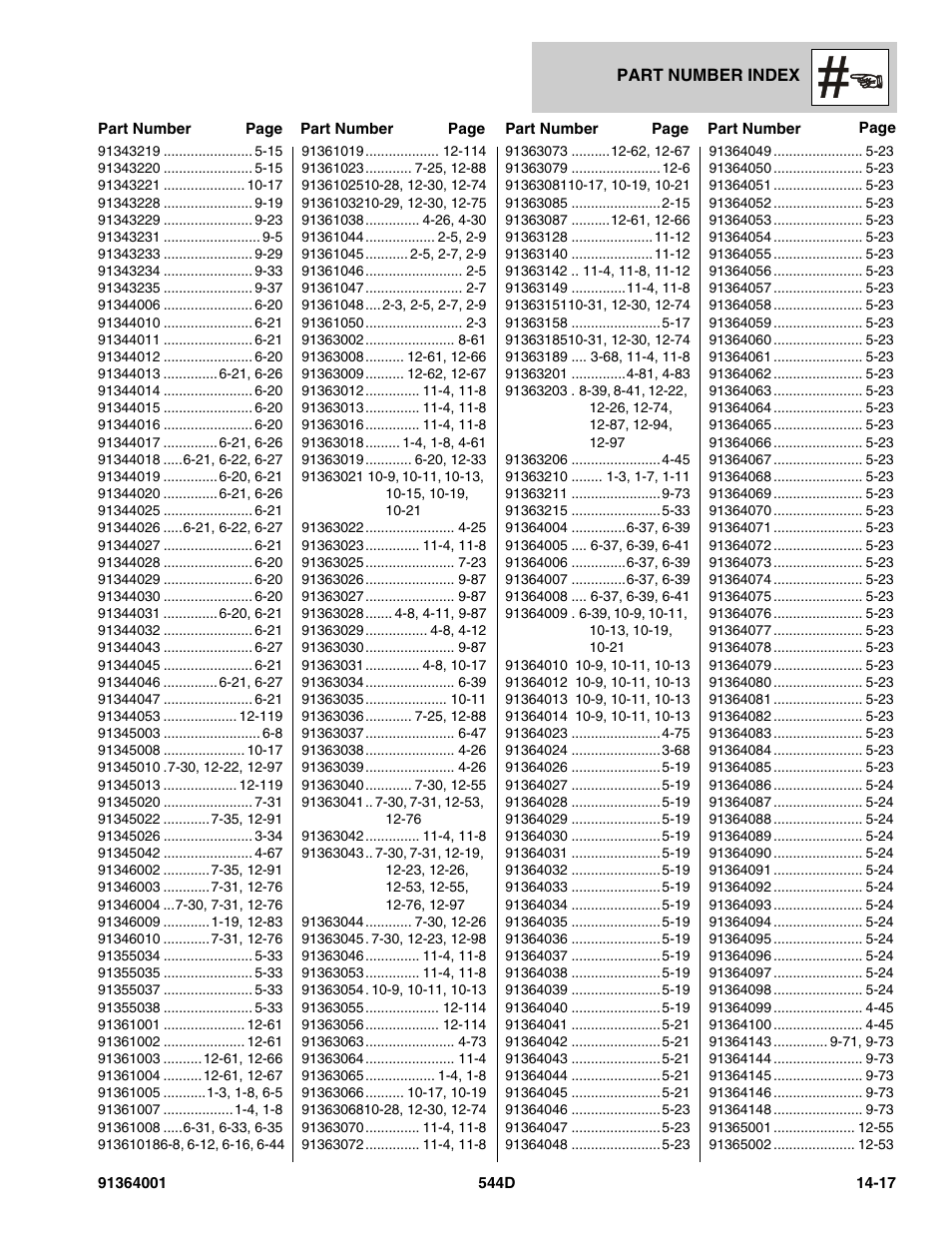 JLG 544D-10 Parts Manual User Manual | Page 725 / 730